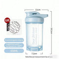 Protein Shake Cup – 17oz Fitness Shaker Bottle with Scale Fitness Shaker Bottle Qme blue 401-500ml