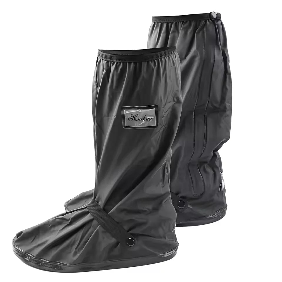 Waterproof Rain Shoe Covers – PVC Boot Protector | S–XXL Rain Shoe Covers Qst 1Pair Black XL 43-45