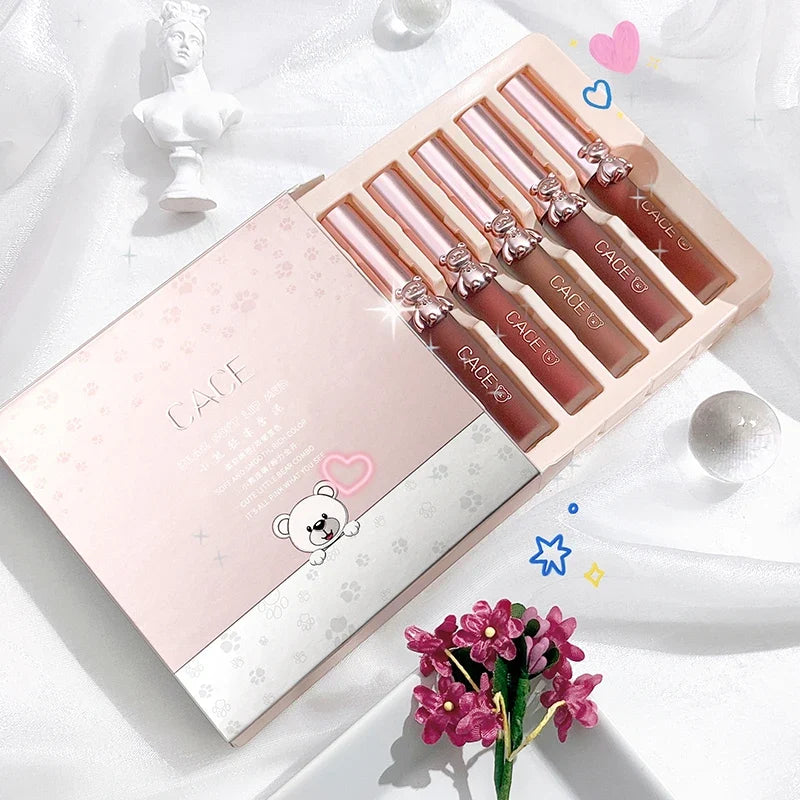 CACE Matte Liquid Lipstick – Waterproof Long-Lasting Lip Gloss Matte Liquid Lipstick Qme