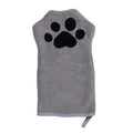 Pet Grooming Bath Mitt – Soft Absorbent Quick-Dry Towel for Dogs & Cats Pet Grooming Mitt Qme Gray