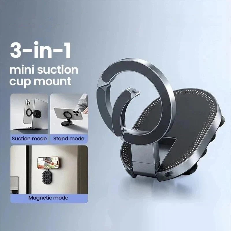 360° Rotatable 3-in-1 Magnetic Phone Holder Suction Mount Magnetic Phone Mount Qme Default Title