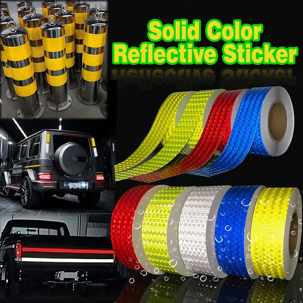Car & Motorcycle Reflective Safety Tape – 7 Colors | Qme Reflective Safety Tape Qme