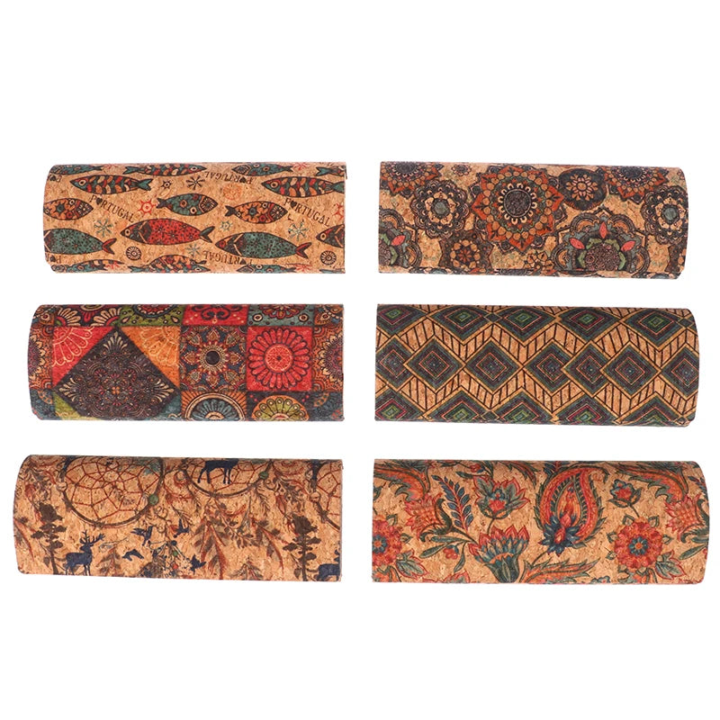 Japan Retro Cork Magnetic Glasses Case – Unisex Eyewear Box Eyeglass Case Qst