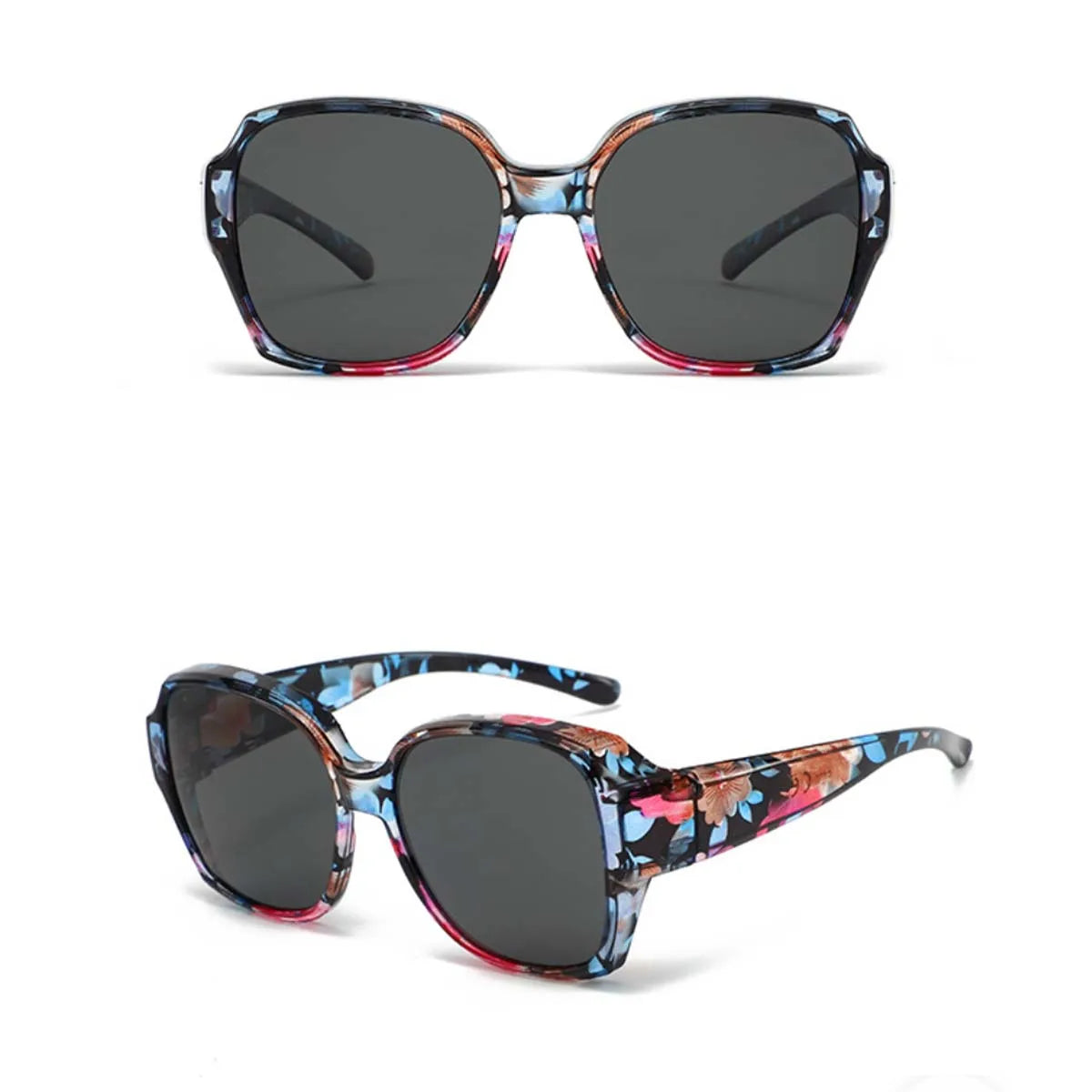 VOPHA Fit Over Sunglasses Polarized UV400 Square Wrap-Around Fit Over Sunglasses Qst