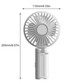 Rechargeable Umbrella Clip Fan – Portable Outdoor Handheld Fan Portable Clip Fan Qme White