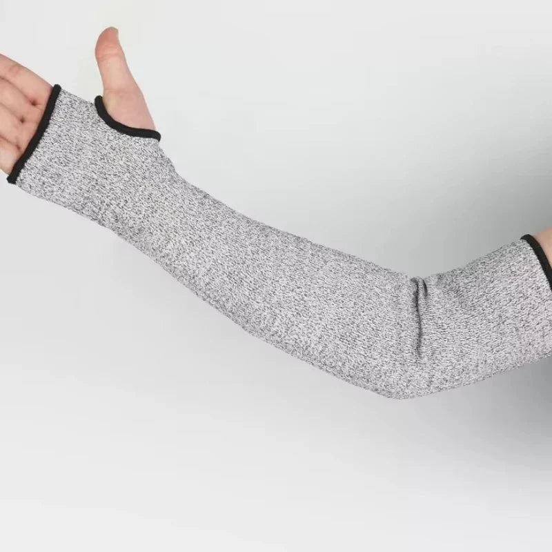 Cut-Resistant Safety Arm Sleeves | Puncture Protection 40cm Safety Arm Sleeves Qme