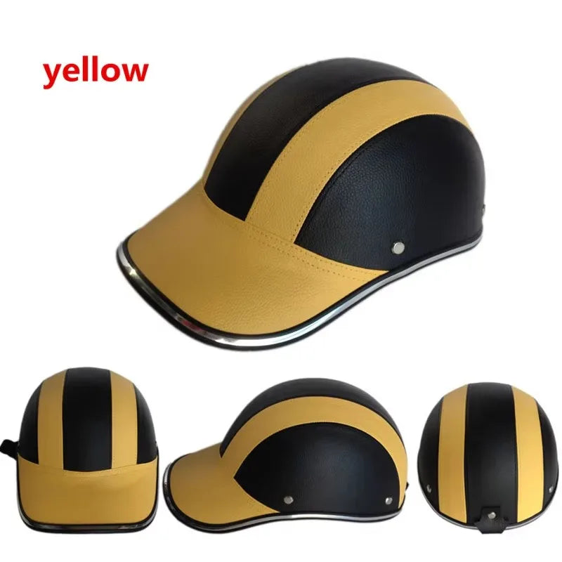 ESCAM Half Face Motorcycle Helmet – Unisex, ABS Shell, 8 Colors Motorcycle Helmet Qme