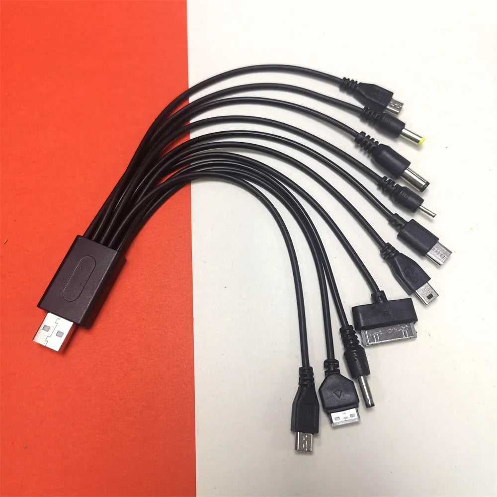 10-in-1 Multi-Function USB Charging Cable – Universal Multi-Head USB Charging Cable Qme