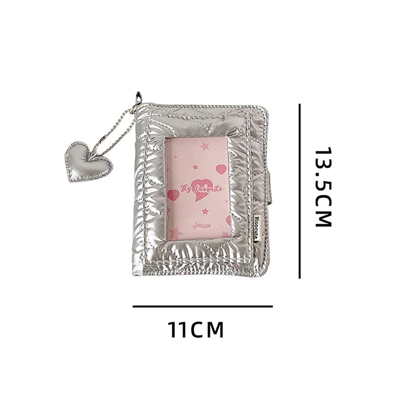 Mini 3" Loose-Leaf Card Album – INS Style Portable Holder Loose-Leaf Card Album Qst