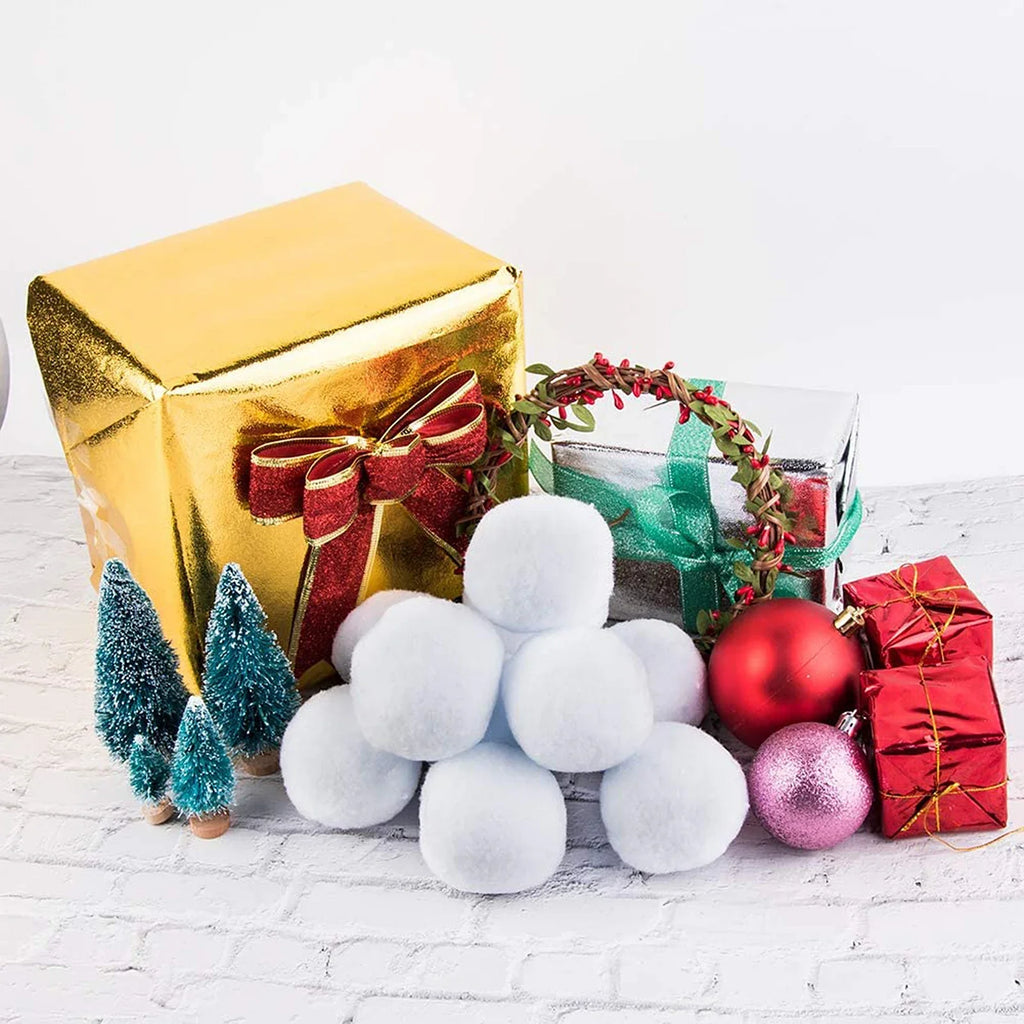 Soft Artificial Snowballs Indoor Snow Fight Toy Set – 20 Pcs Snowball Fight Toy Qme