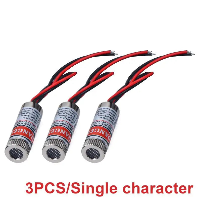 650nm 5mW Red Laser Diode Module – Point, Line & Cross 5V Laser Diode Module Qme A2 3PCS