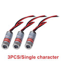 650nm 5mW Red Laser Diode Module – Point, Line & Cross 5V Laser Diode Module Qme A2 3PCS