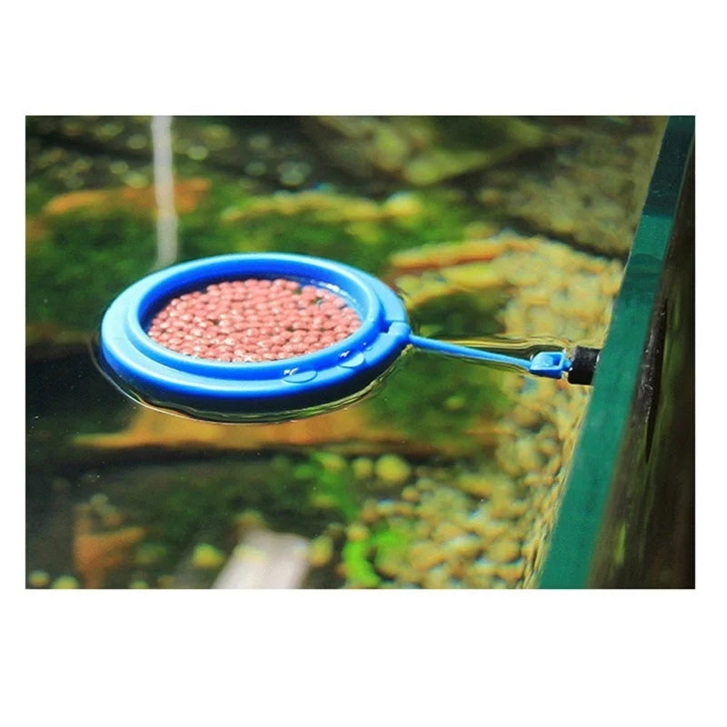 Aquarium Fish Feeding Ring – Floating Feeder for Fish Tanks Aquarium Feeding Ring Qme