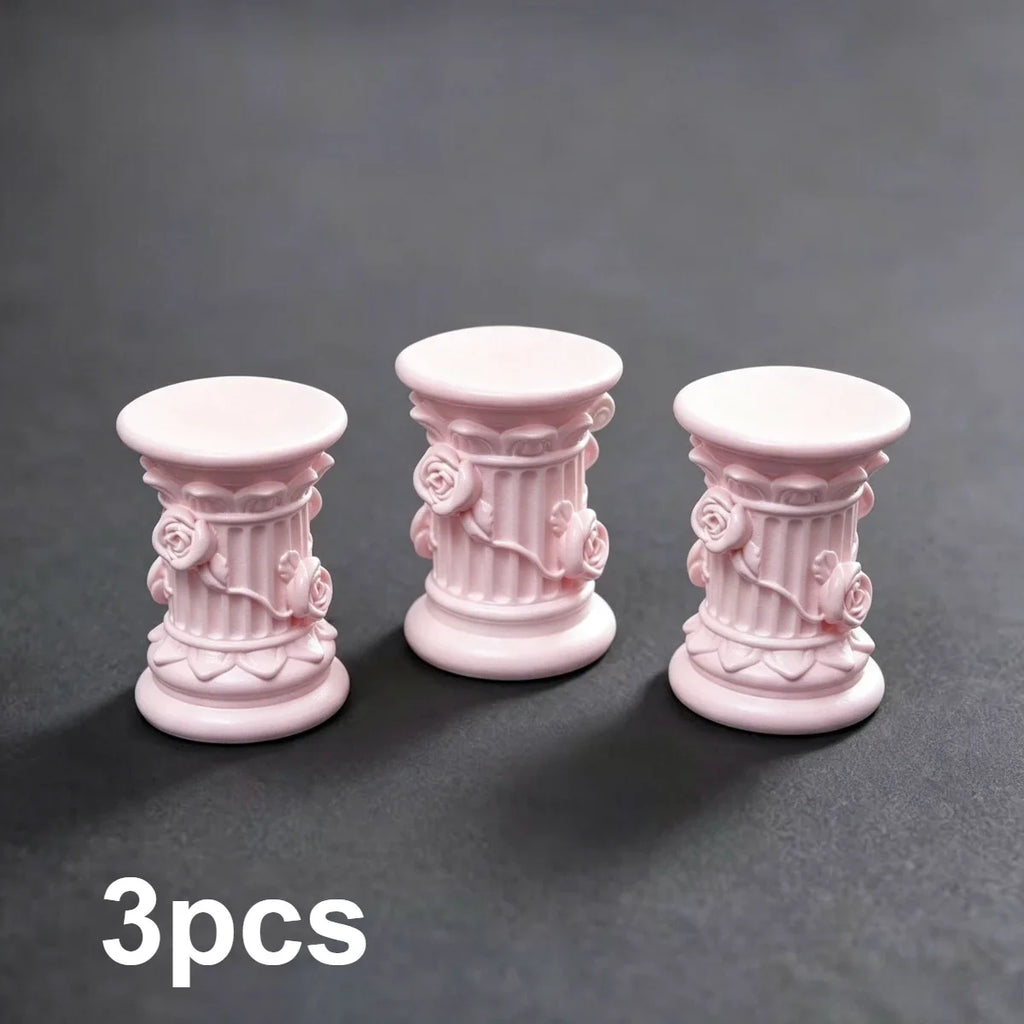 Roman-Style Miniature Column Pillars Resin Sandscape Ornaments Miniature Resin Ornament Qme