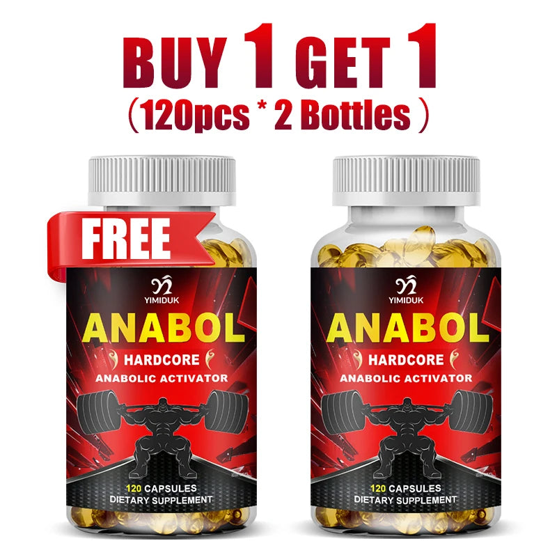 Anabol Hardcore Anabolic Activator – Muscle Growth Supplement Muscle Building Supplement Qst 120pcs-2 Bottles