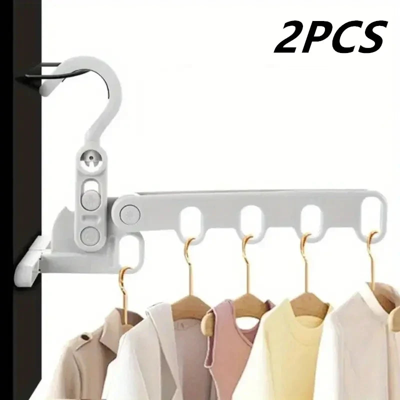 Folding Hanger Rack – Heavy Duty Clothes Storage Organizer Folding Hanger Rack Qme