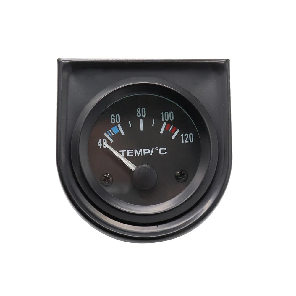 Car Water Temperature Gauge 40–120°C LED 52mm | Qme Car Temperature Gauge Qme