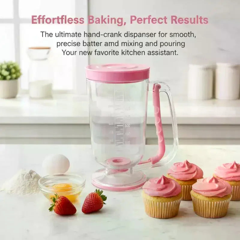 Silicone Batter Dispenser – Handheld Funnel for Pancakes & Pastry Batter Dispenser Qme