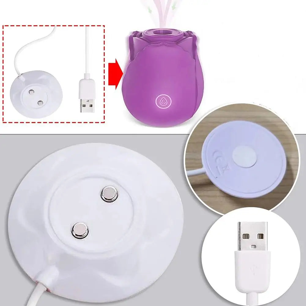 USB Magnetic Charging Adapter Fast Charge Dock for Rose Toy Magnetic USB Charger Qme