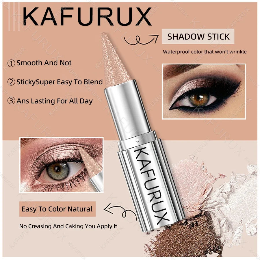 Metallic Waterproof Eyeshadow Stick – Glitter Liner Pen Eyeshadow Liner Stick Qme