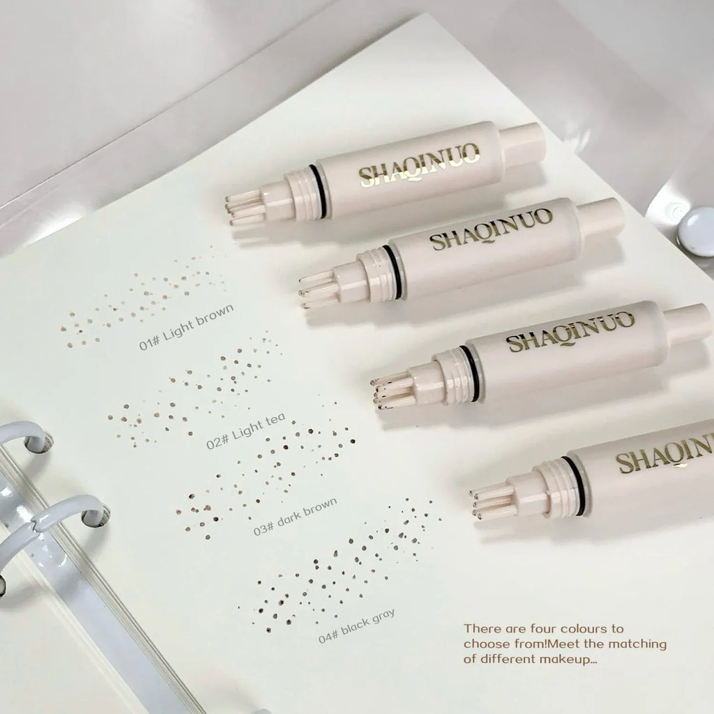 SHAQINUO Freckle Stamp Pen – 5-Point Natural Faux Freckle Dot Freckle Stamp Pen Qme