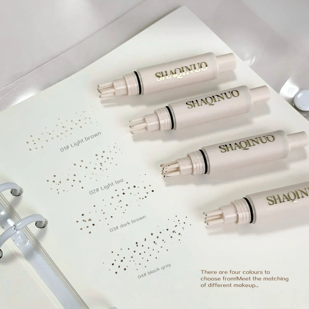 SHAQINUO Freckle Stamp Pen – 5-Point Natural Faux Freckle Dot Freckle Stamp Pen Qme