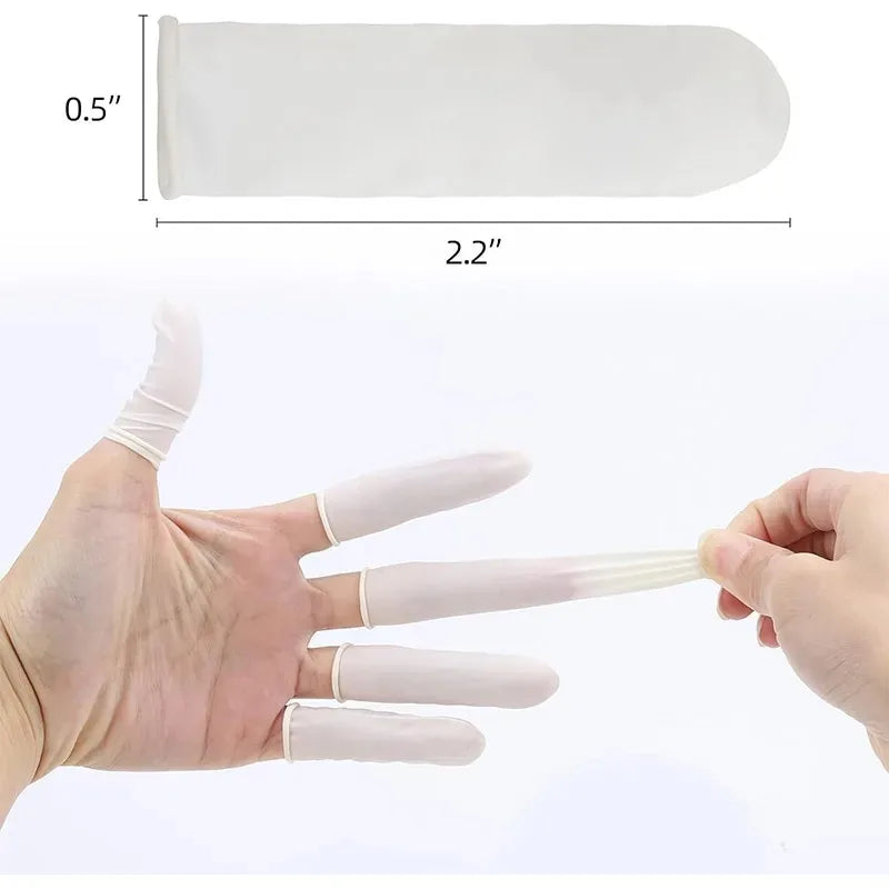 Sterile Disposable Finger Cots 2 Bags – Single-Head Design Disposable Finger Cots Qme