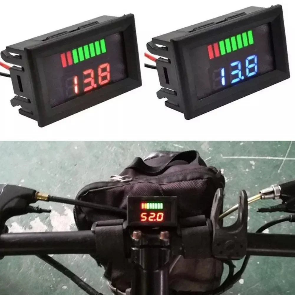 Digital Voltmeter 12-72V | Car, Marine & Motorcycle Battery Gauge Digital Voltage Gauge Qme