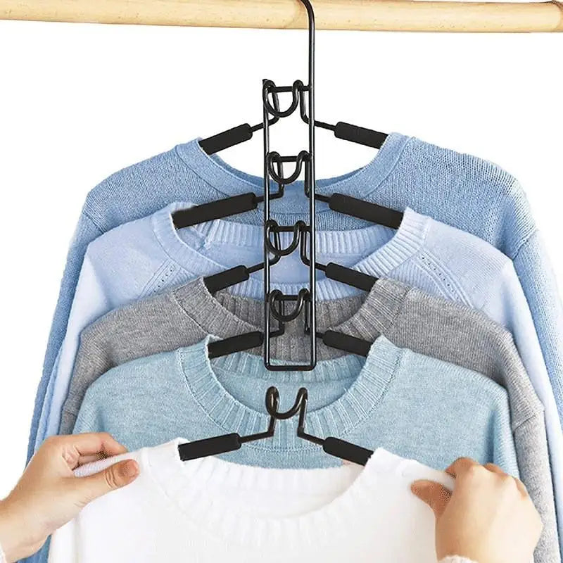 Multi-Tier Closet Hanger Organizer – Coats, Shirts & Dresses Closet Hanger Organizer Qme
