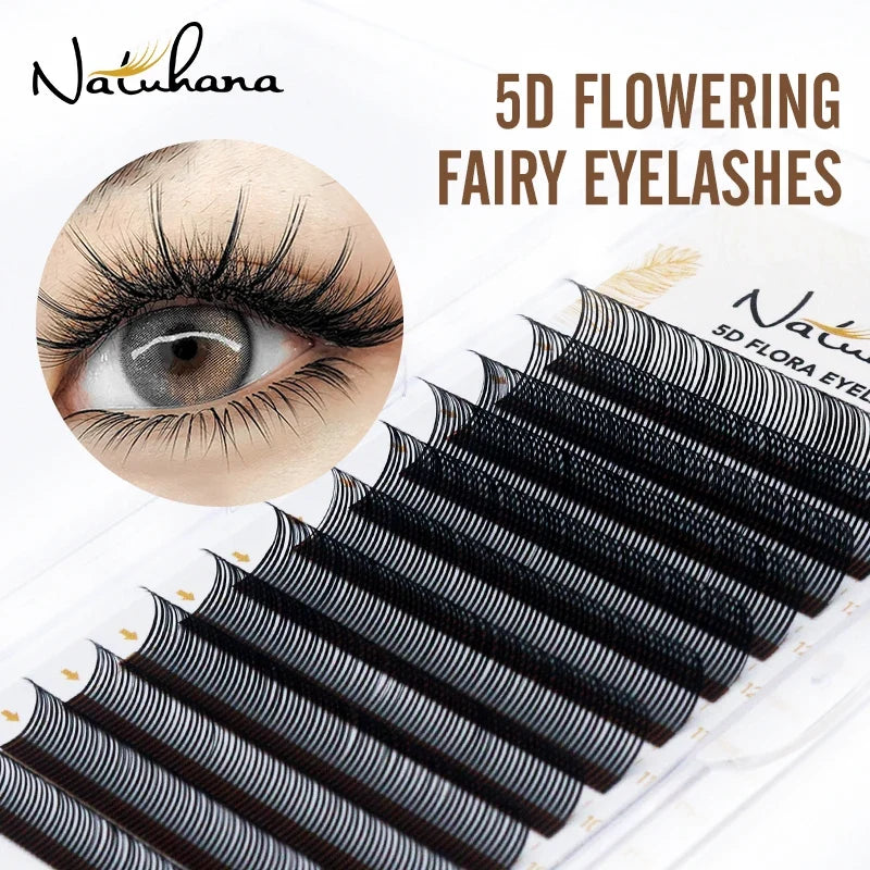 NATUHANA 5D Flora Easy Fan Individual Eyelash Extensions Individual Eyelash Extensions Qme