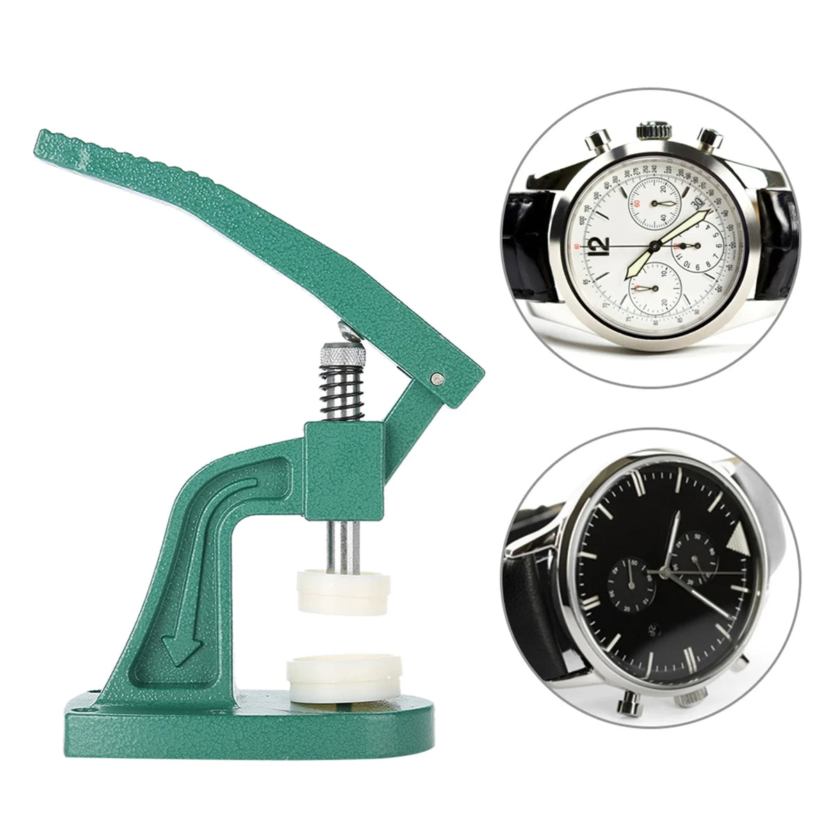 Watch Back Case Press Tool with 12 Dies | Watchmaker Kit Watch Repair Tool Qme