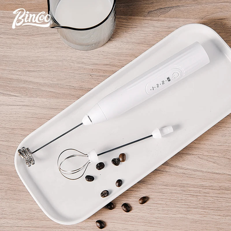 Bincoo 3-Speed Handheld Electric Foam Maker & Coffee Whisk Milk Frother Qst