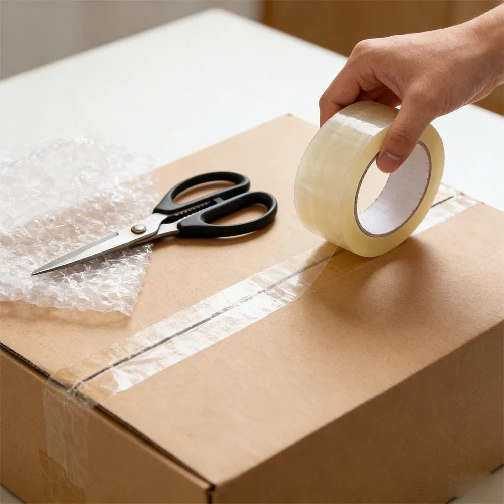 Silent Clear Packing Tape – Low-Noise Adhesive Sealing Tape Packing Tape Qme