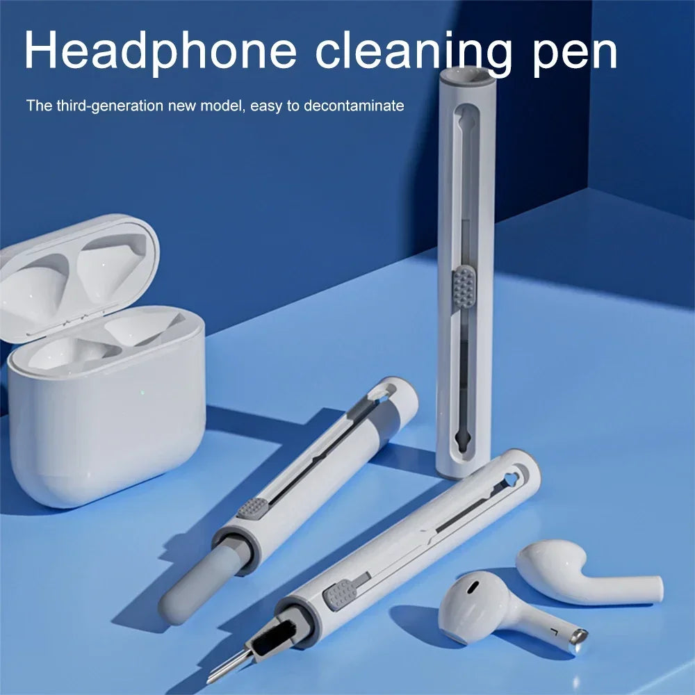 3-in-1 Earphone Cleaning Pen for AirPods & Wireless Earbuds Earphone Cleaning Tool Qst