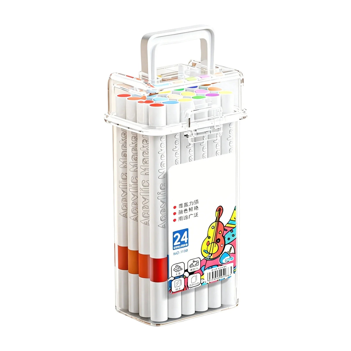 Washable Acrylic Markers for Artists, Kids & Scenery Drawing Acrylic Art Markers Qme
