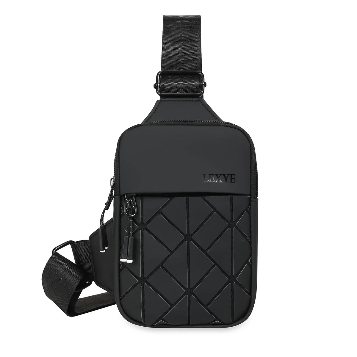 Rhombus Grid Crossbody Bag | Small PU Envelope Shoulder Bag Crossbody Shoulder Bag Qme black