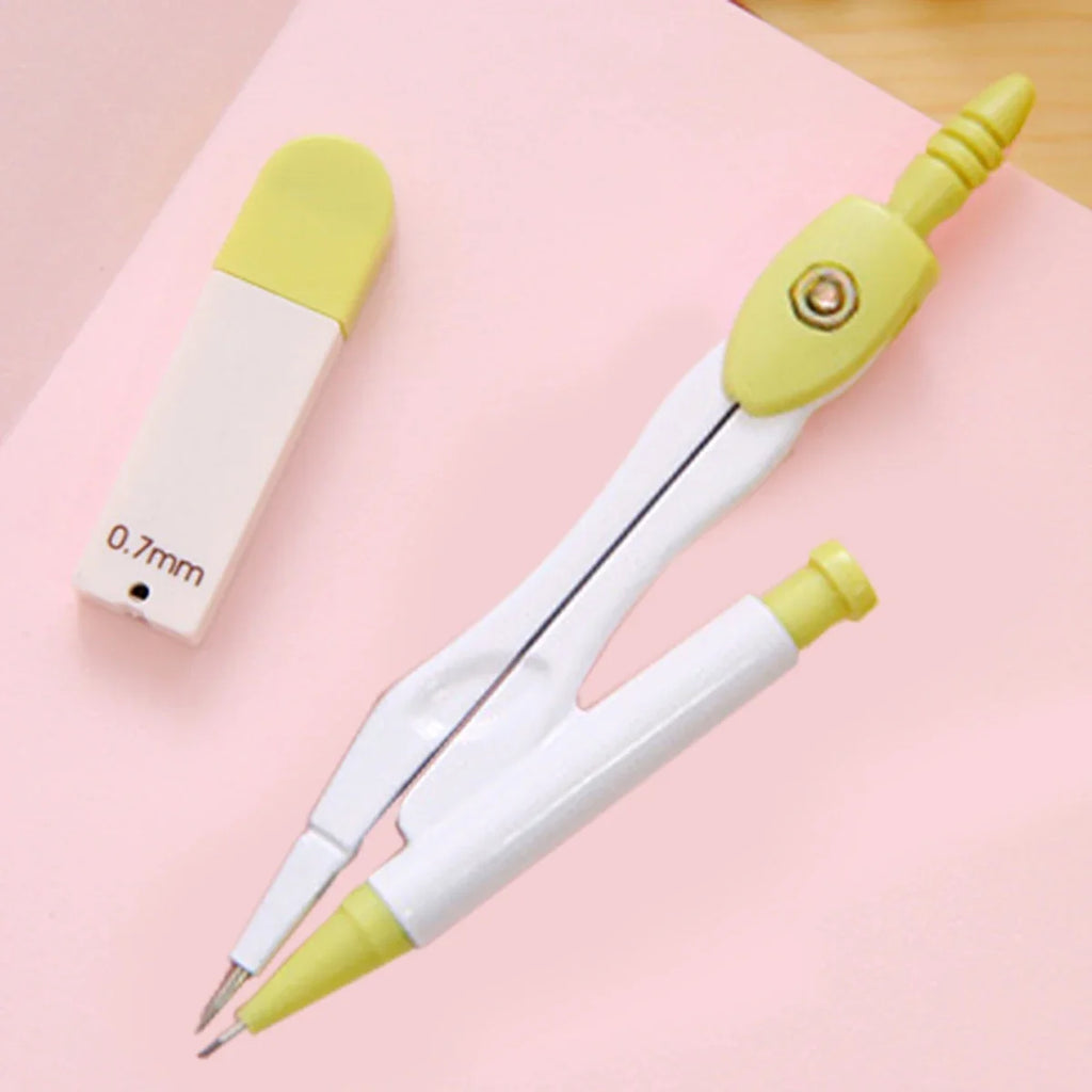 Metal Drawing Compass – Math Geometry Tool for Students Drawing Compass Qme
