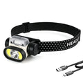 BORUiT Motion Sensor Headlamp 400LM Type-C Rechargeable LED Rechargeable Headlamp Qst Black