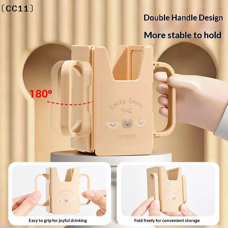 Anti-Squeeze Juice Box Holder – Adjustable Portable Cup Holder Juice Box Holder Qme
