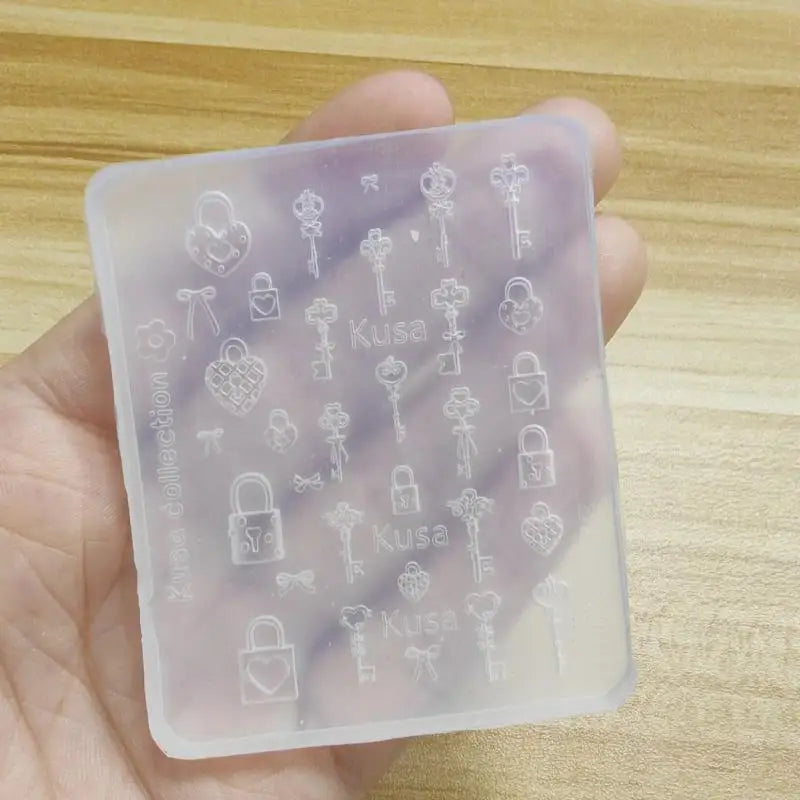 3D Silicone Nail Art Mold – Flower Bow Butterfly Templates Nail Art Mold Qst A4