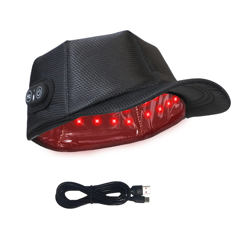 Red Light Therapy Hair Growth Cap – 660nm & 850nm LED Hat LED Hair Growth Cap Qst Led Cap