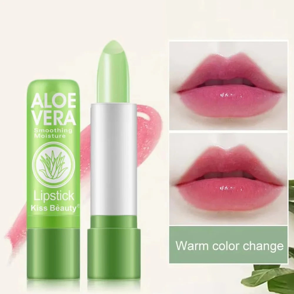 Aloe Vera Color-Changing Lipstick – Moisturizing Lip Balm Color-Changing Lip Balm Qst