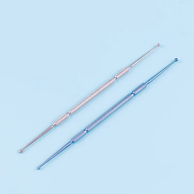 Micro Titanium Ophthalmic Scraping Spoon Double-Ended Precision Spoon Instrument Qme