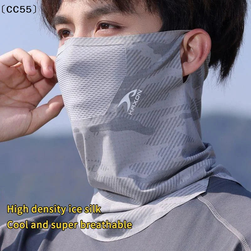 Ice Silk UV Face & Neck Mask – Cooling Outdoor Sun Cover Sun Protection Mask Qst