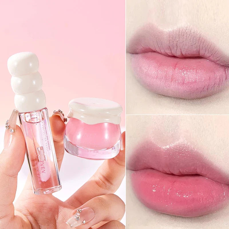 Refreshing Light Lip Care Set – Moisturizing Hydrating Gloss Lip Gloss Set Qme