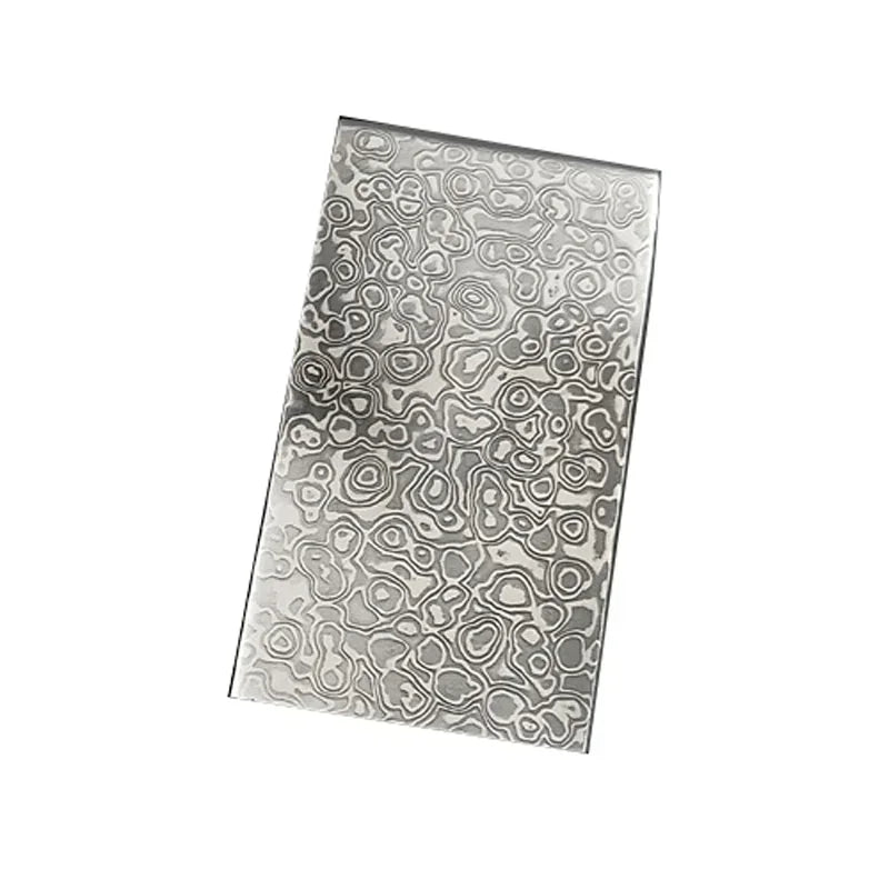 Damascus Steel Billet 10x3x0.25cm – DIY Knife Making Blank Knife Making Billet Qst 10x3x0.25 CM Dot