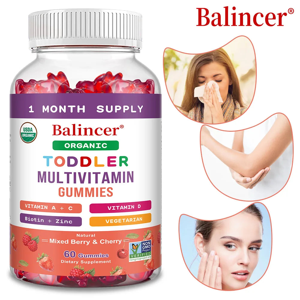 Kids Multivitamin Gummies – Vitamins C, D, E & Zinc | Balincer Kids Multivitamin Gummies Qst