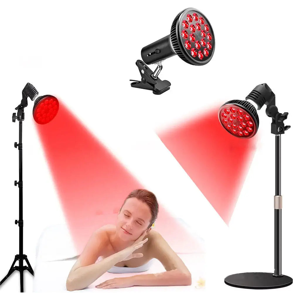 ZONGKUNG 54W Red Light Therapy Lamp 660nm 850nm with Stand Red Light Therapy Lamp Qst