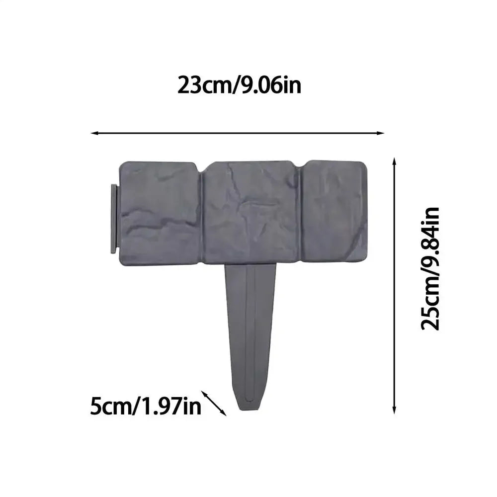 Faux Stone Garden Brick Edging – Decorative Lawn Border Garden Edging Qme China Mainland Black