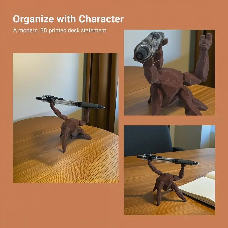 3D Printed Project Hail Mary Rocky Pen Holder – Novelty Desk Novelty Pen Holder Qme